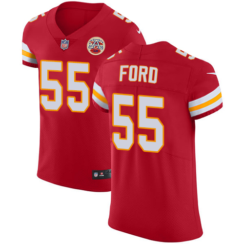 Nike Chiefs #55 Dee Ford Red Team Color Men's Stitched NFL Vapor Untouchable Elite Jersey